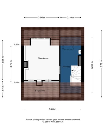 Floorplan - Bernhardstraat 4, 2382 VR Zoeterwoude