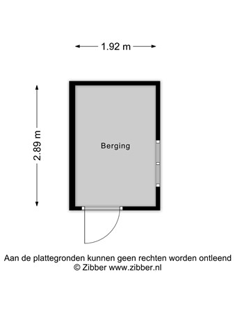Floorplan - Bernhardstraat 4, 2382 VR Zoeterwoude
