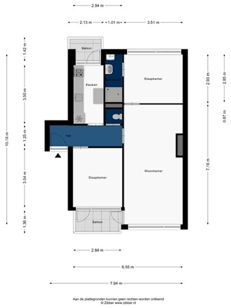 Floorplan - Brahmslaan 47, 2324 AC Leiden