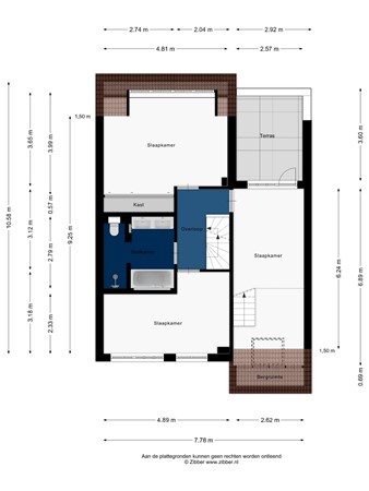 Floorplan - Norremeerstraat 17, 2361 KN Warmond