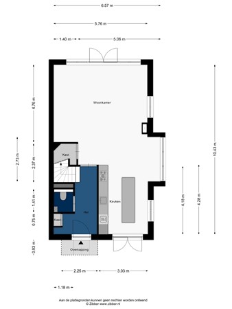 Floorplan - Oude Rijnsburgerweg 78, 2342 BC Oegstgeest