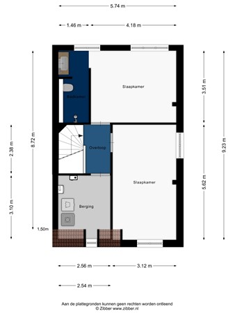 Floorplan - Oude Rijnsburgerweg 78, 2342 BC Oegstgeest