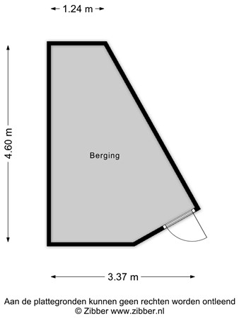 Floorplan - Hans Flustraat 22, 2321 JM Leiden