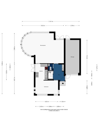 Floorplan - Maria Rutgersweg 60, 2331 NW Leiden