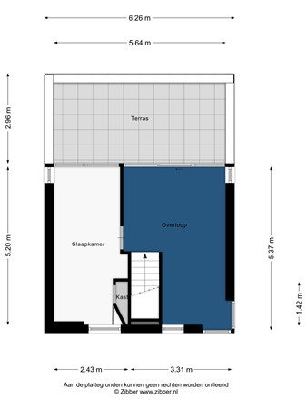 Floorplan - Maria Rutgersweg 60, 2331 NW Leiden