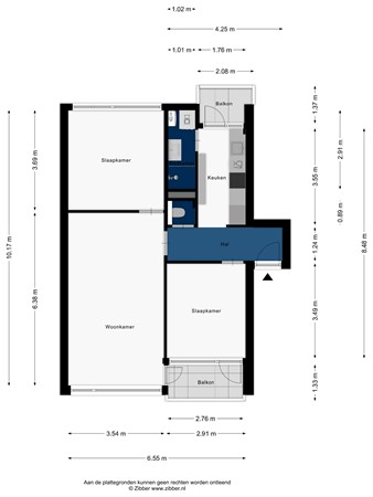 Floorplan - Brahmslaan 17, 2324 AC Leiden