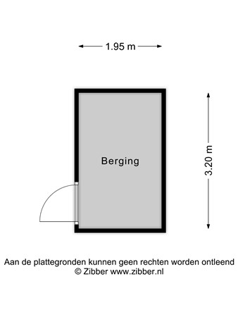 Floorplan - Erfprins 16, 2342 CK Oegstgeest