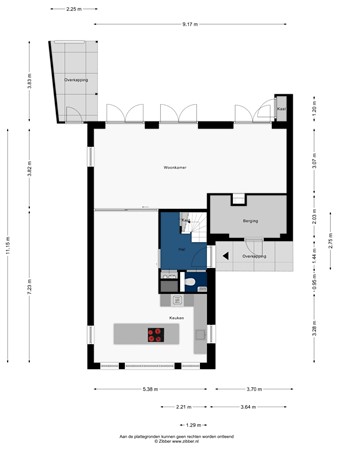 Floorplan - Arendsduin 1, 2342 CS Oegstgeest