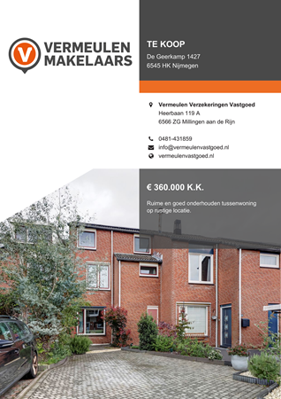 Brochure - De Geerkamp 1427, 6545 HK NIJMEGEN (1) - De Geerkamp 1427, 6545 HK Nijmegen