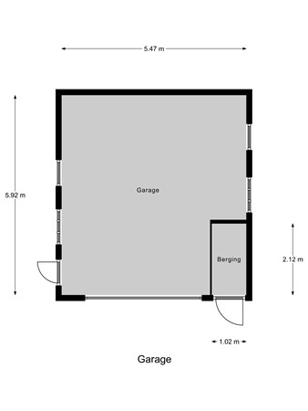 Plattegrond - Wilgenlaan 20, 6573 XJ Beek - Garage.jpg