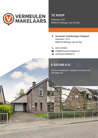 Brochure - Heerbaan 232, 6566 EX MILLINGEN AAN DE RIJN (1) - Heerbaan 232, 6566 EX Millingen aan de Rijn