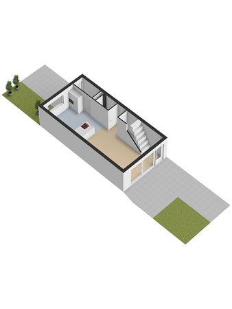 'T Kempke 19, 6585 AZ Mook - 3D_Begane_Grond_Tuin.jpg