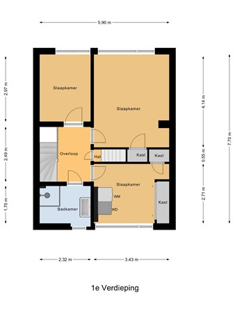 Prinses Margrietstraat 1, 6566 BX Millingen aan de Rijn - 1e_Verdieping.jpg