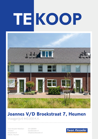 Brochure preview - Brochure Joannes Van Den Broekstraat 7 Heumen.pdf