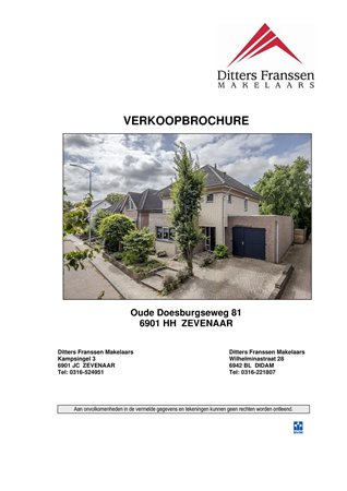 Brochure - Brochure Oude Doesburgseweg 81 Zevenaar.pdf - Oude Doesburgseweg 81, 6901 HH Zevenaar