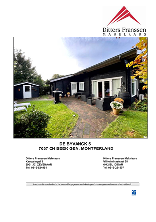 Brochure - Brochure De Byvanck 5 te Beek.pdf - Melkweg 2-5, 7037 CN Beek Gem Montferland
