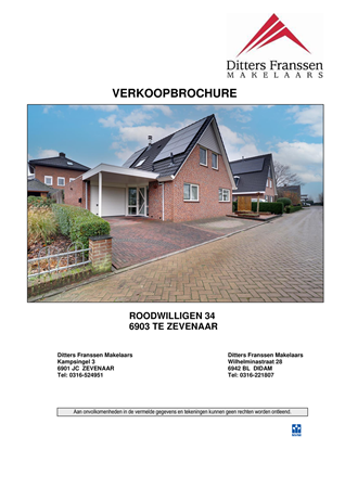 Brochure - Brochure Roodwilligen 34 te Zevenaar.pdf - Roodwilligen 34, 6903 TE Zevenaar