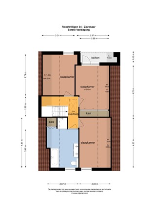 Plattegrond - Roodwilligen 34, 6903 TE Zevenaar - 115059_EV.jpg