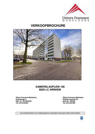 Brochure - Brochure Gamerslagplein 106 te Arnhem.pdf - Gamerslagplein 106, 6826 LC Arnhem