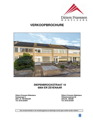 Brochure - Brochure Diepenbrockstraat 10 doc.pdf - Diepenbrockstraat 10, 6904 ER Zevenaar