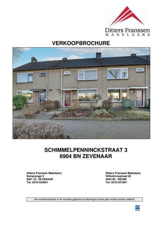 Brochure - Brochure Schimmelpenninckstraat 3.pdf - Schimmelpenninckstraat 3, 6904 BN Zevenaar