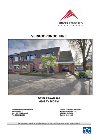 Brochure - brochure De Plataan 185  te Didam.pdf - De Plataan 185, 6942 TV Didam