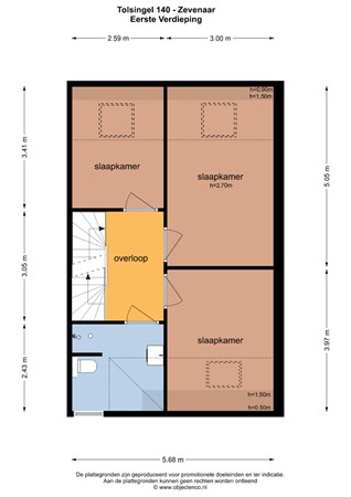 Plattegrond - Tolsingel 140, 6905 TJ Zevenaar - 121320_EV.jpg