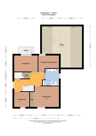 Plattegrond - De Hazelaar 7, 6941 XJ Didam - 34128_EV.jpg