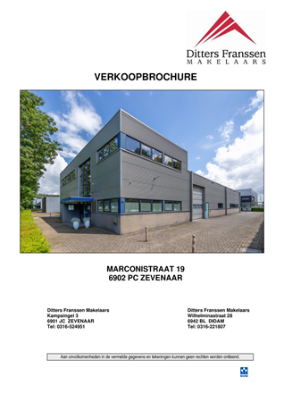 Brochure - Verkoop brochure Marconistraat 19 te Zevenaar.pdf - Marconistraat 19, 6902 PC Zevenaar