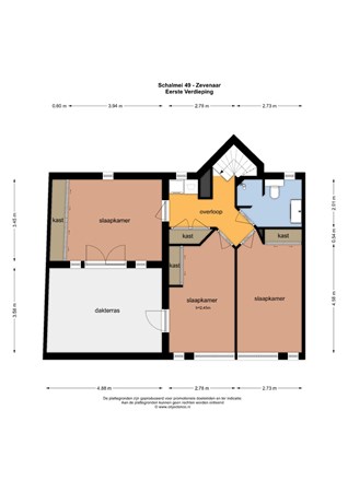 Plattegrond - Schalmei 49, 6904 PZ Zevenaar - 123533_EV.jpg