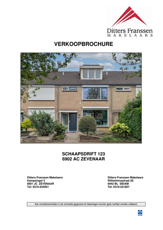 Brochure - Brochure Schaapsdrift 123 Zevenaar.pdf - Schaapsdrift 123, 6902 AC Zevenaar