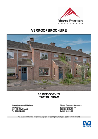 Brochure - brochure De Meidoorn 22 te Didam pdf.pdf - De Meidoorn 22, 6942 TD Didam