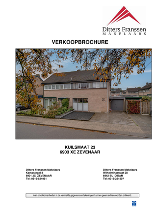 Brochure - Brochure Kuilsmaat 23 te Zevenaar.pdf - Kuilsmaat 23, 6903 XE Zevenaar