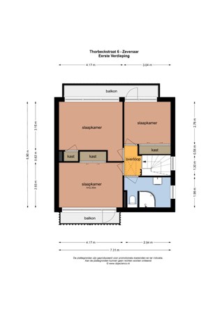 Plattegrond - Thorbeckestraat 6, 6904 BT Zevenaar - 128080_EV.jpg