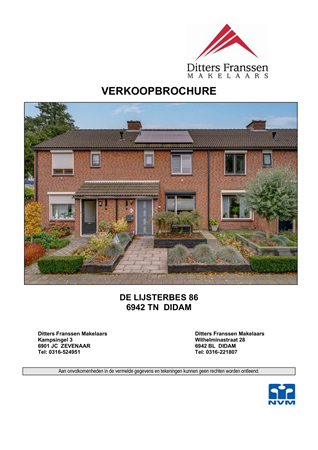 Brochure - brochure De Lijsterbes 86 te Didam.pdf - De Lijsterbes 86, 6942 TN Didam