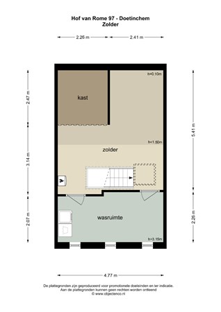 Plattegrond - Hof van Rome 97, 7007 JX Doetinchem - 128791_ZL.jpg