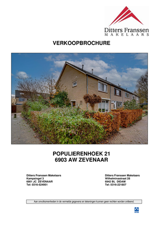 Brochure - Brochure Populierenhoek 21 te Zevenaar.pdf - Populierenhoek 21, 6903 AW Zevenaar