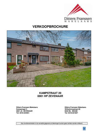 Brochure - Brochure Kampstraat 20 te Zevenaar.pdf - Kampstraat 20, 6901 HP Zevenaar