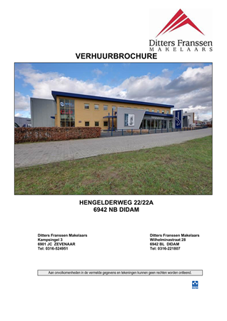 Brochure - Verhuur brochure Hengelderweg 22 en 22A te Didam.pdf - Hengelderweg 22, 6942 NB Didam