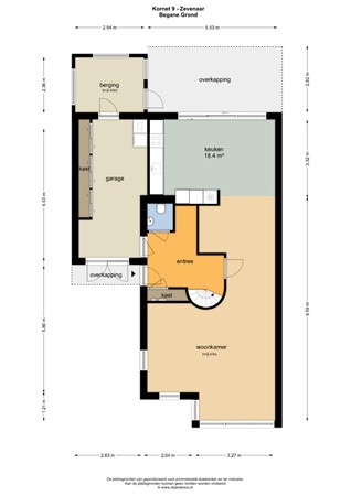 Plattegrond - Kornet 9, 6904 PX Zevenaar - 135301_BG.jpg