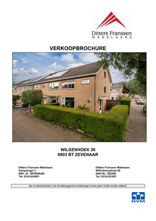 Brochure - Brochure Wilgenhoek 26 Zevenaar.pdf - Wilgenhoek 26, 6903 BT Zevenaar