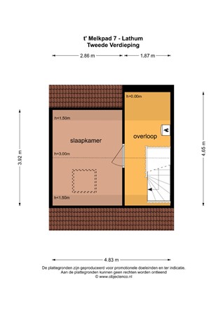Plattegrond - 'T Melkpad 7, 6988 AN Lathum - 138828_TV.jpg