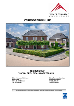 Brochure - Brochure  Ten Renske 31 Beek.pdf - Ten Renske 31, 7037 BN Beek