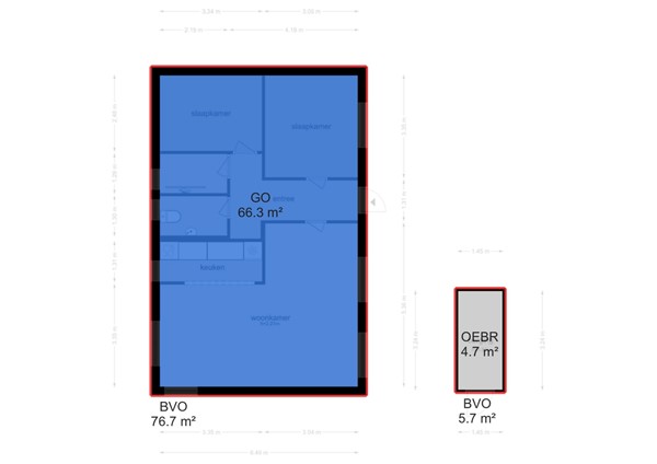 Plattegrond - Marsweg 2R680, 6988 BM Lathum - 139871_NEN.jpg