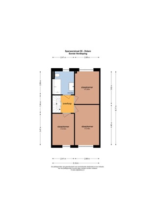 Plattegrond - Sperwerstraat 55, 6942 KW Didam - OC_140998_EV.jpg