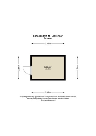 Plattegrond - Schaapsdrift 45, 6902 AA Zevenaar - 127045_SCH.jpg