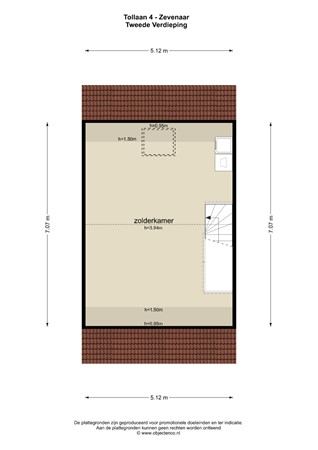 Plattegrond - Tollaan 4, 6905 TG Zevenaar - 124604_TV.jpg