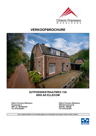 Brochure - Brochure Zutphensestraatweg 15a Ellecom.pdf - Zutphensestraatweg 15A, 6955 AD Ellecom