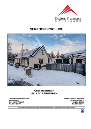 Brochure - Brochure Oude Rijnstraat 4, PANNERDEN.pdf - Oude Rijnstraat 4, 6911 AD Pannerden