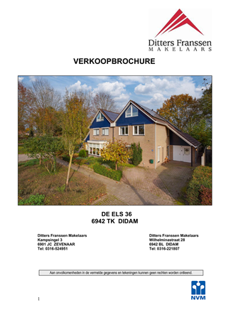 Brochure - Brochure  De Els 36 Didam.pdf - De Els 36, 6942 TK Didam